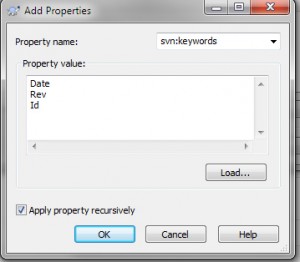 Svn Properties Keywords