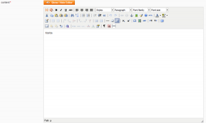 Editeur wysiwyg sur champ personnalisé magento